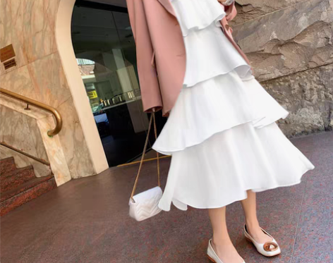 转卖2019流行女装新款裙子女春秋多层蛋糕...