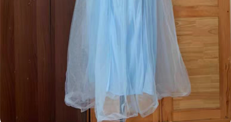 古着网纱大露背性感纯欲仙女裙蓬蓬裙 超美超...