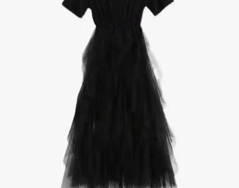 转卖拉夏贝尔法式短袖连衣裙女2021夏女装...