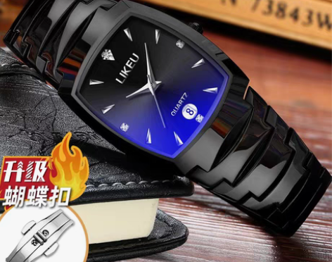 转卖正品手表男士防水钨钢色时尚商务大气潮男...