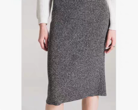 包邮C＆A女式开叉针织铅笔裙春夏季新款修身...