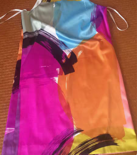 包邮全新挂脖小性感拼色撞色连衣裙 购于深圳...