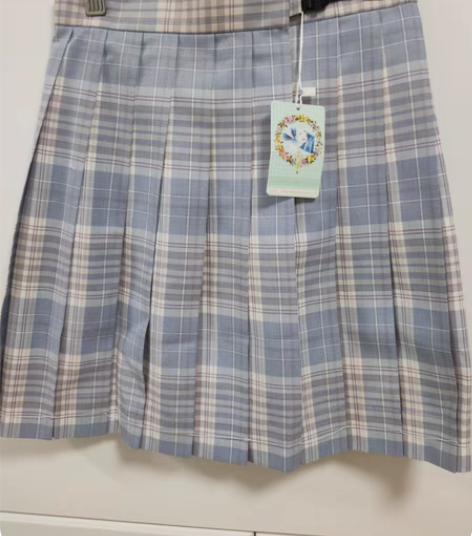 风铃紫薯s42夏日和风铃jk制服裙紫格萌款...