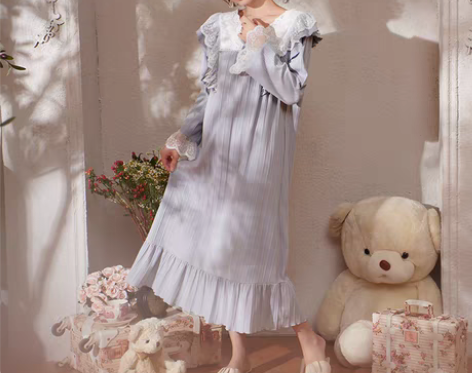 转卖思莉太太睡裙女春秋纯棉长袖2021年新...