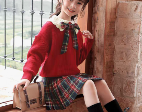 转卖女童秋冬季套装2022新款洋气儿童中大...