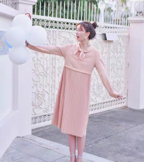 包邮针织连衣裙 均码森女部落 全新 时尚...