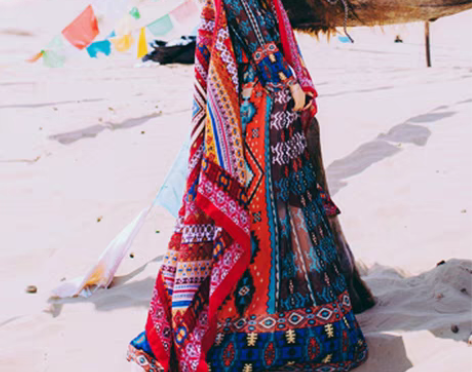 转卖西域沙漠裙子异域风情服装西藏族云南旅游...