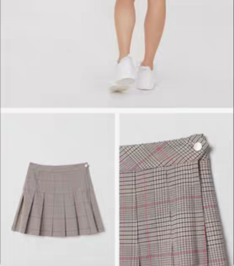 包邮HM全新少女百褶短裙，二次元JK制服半...