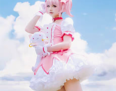 包邮【已约换】出魔法少女小圆cos服大全套...