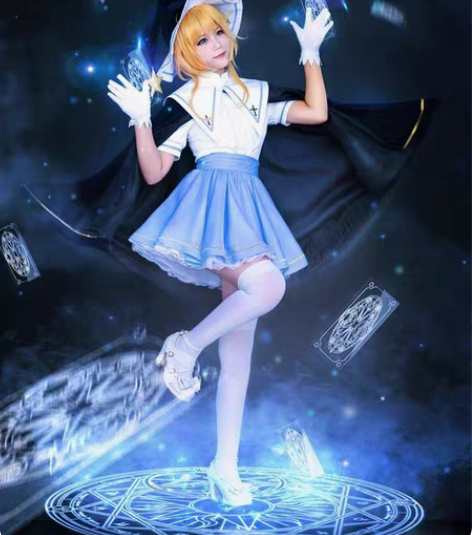 包邮全新便宜出 小樱魔法少女星辰cos服装...