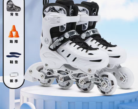 转卖全新  溜冰鞋成人旱冰轮滑鞋成年全套装...