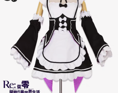 包邮蕾姆c服 送鞋子裙撑XL几乎全新猫与三...