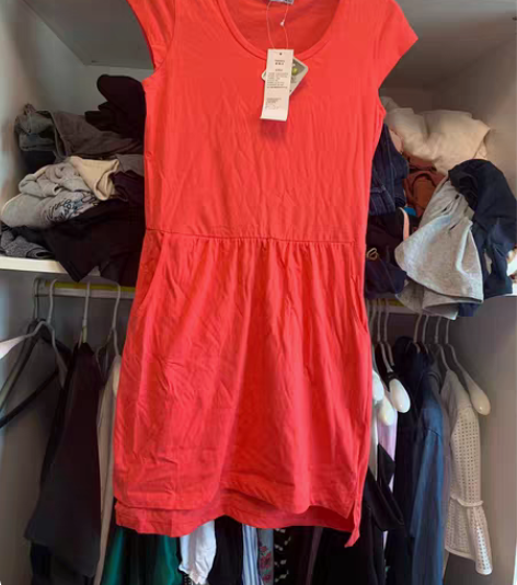 库恩玛维连衣裙休闲风运动风，姜黄色，小码，...