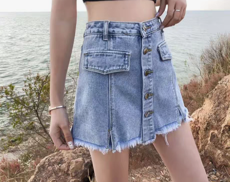 包邮牛仔裤裙，牛仔短裤，牛仔短裙 M码（适...