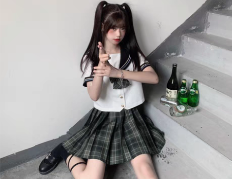 转卖安可原创 星闪闪 JK制服百褶裙正统学...