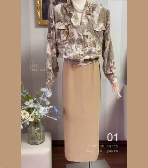 Vintage 古着自搭巴洛克衬衫和半裙 ...