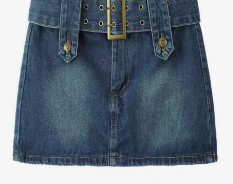 转卖美式复古超短裙港风性感辣妹半身裙女春夏...