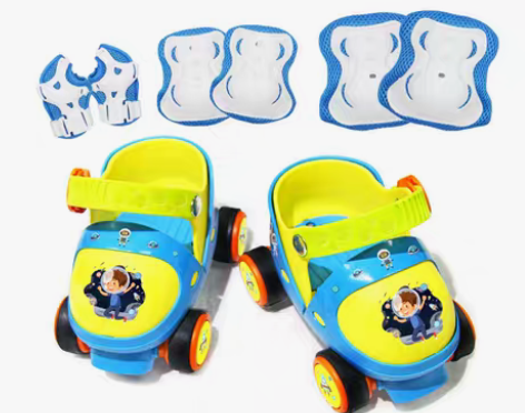 转卖宝宝溜冰鞋2-3岁初学者可调4小童轮滑...