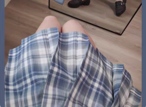 纯色裙十字银河jk百褶裙原创轮褶半身裙女半...