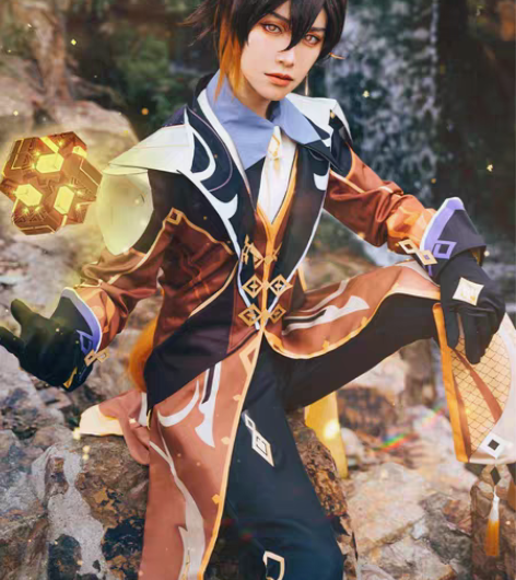 包邮原神cos服钟离cos全套制服游戏套装...