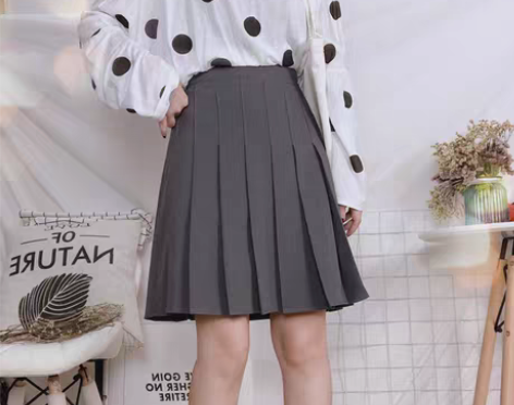 转卖TB百褶裙中裙ins高腰学院风半身裙女...