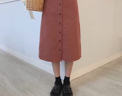 转卖早春女2019新款韩版chic百搭半身...