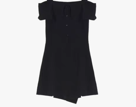 转卖【AZX轻奢】2018新款一字领露肩连...