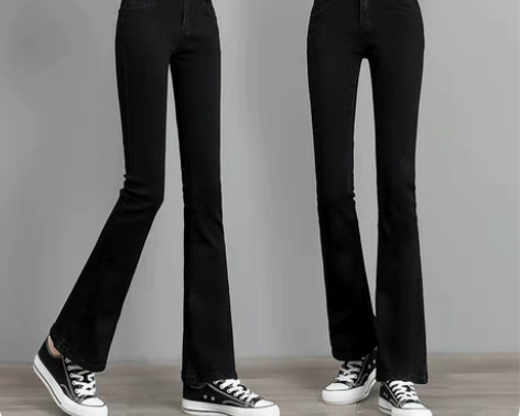 【低价处理】高腰弹力牛仔裤女2023春季时...