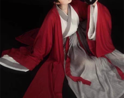 包邮红颜传统汉服女魏晋风交领齐腰襦裙大袖衫...