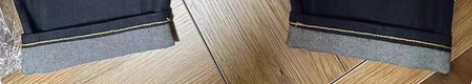 包邮Evisu福神佛头字母印花窄脚七分牛仔...