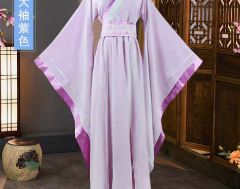 转卖中国风古装雪纺女汉服古筝演出服仙气齐腰...