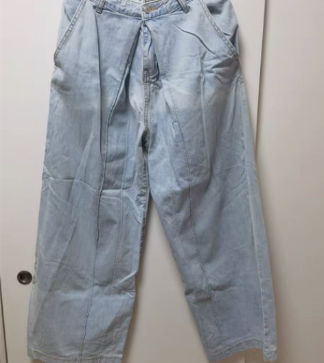 包邮#浅色宽松牛仔裤 轻薄舒服 夏天穿无压...