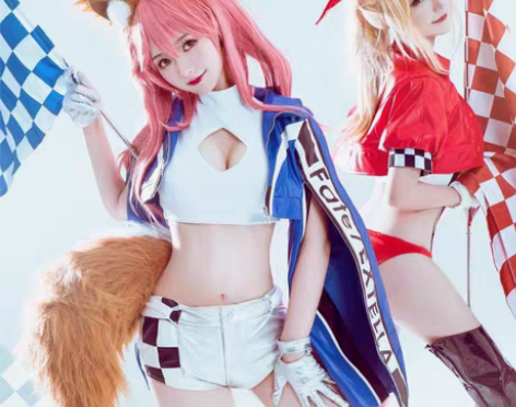 包邮【出/租包邮】玉藻前赛车服cos 悠窝...