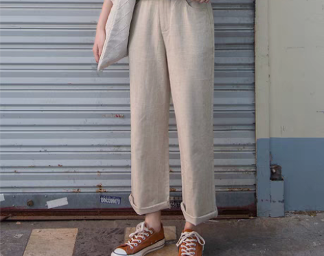 转卖奶兔星球-自制 1条舒服の薄款棉麻裤工...