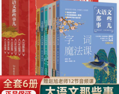 包邮全6册合集大语文那些事儿赵旭字词魔法古...