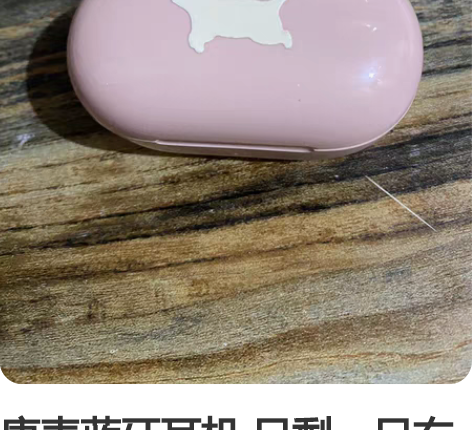 唐麦蓝牙耳机 只剩一只右耳一个耳机仓了几乎...