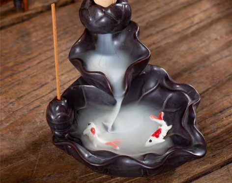 包邮(特价送香炉)倒流香塔香创意摆件香薰家...