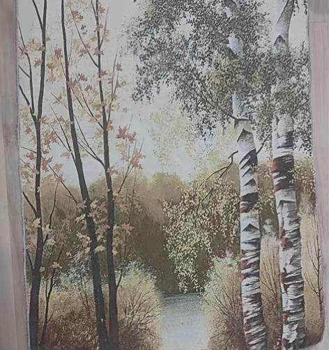 包邮特价转让 出口俄罗斯外贸尾单织锦刺绣画...