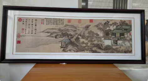 长1.57米×宽0.62米，农耕刺绣画 感...
