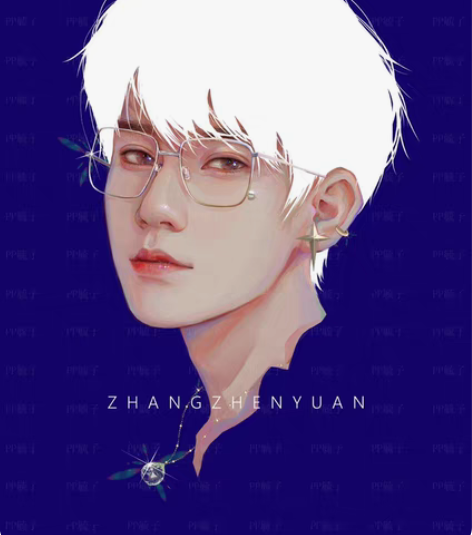 出克莱因蓝张真源A4无框画 原价叠邮出 标...