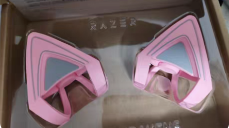 包邮Razer雷蛇北海巨妖猫耳朵耳机配件,...