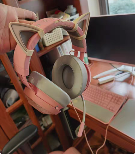 雷蛇北海巨妖耳机,专业版v2,粉晶色,长期...