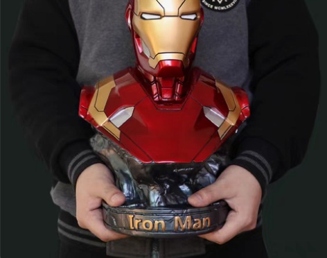 转卖钢铁侠手办胸像MK46模型大摆件 复仇...