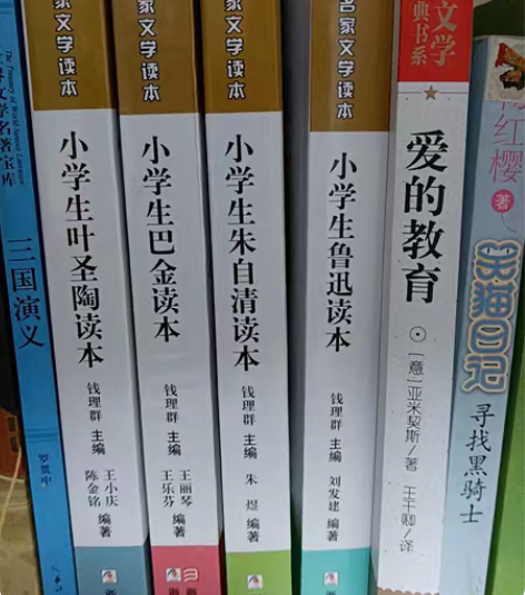二手 小学生鲁迅,朱自清,巴金,叶圣陶 读...