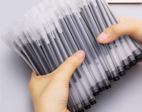 包邮（100支）黑色巨能写中性笔仅6.9包...