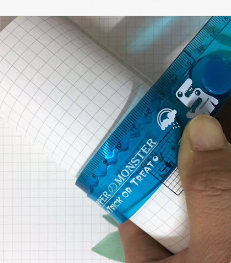 包邮30cm软尺 小学生学习用品可折叠 红...