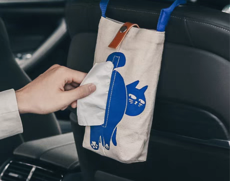 转卖[空之喵喵]车载纸巾盒布艺车内挂式纸巾...