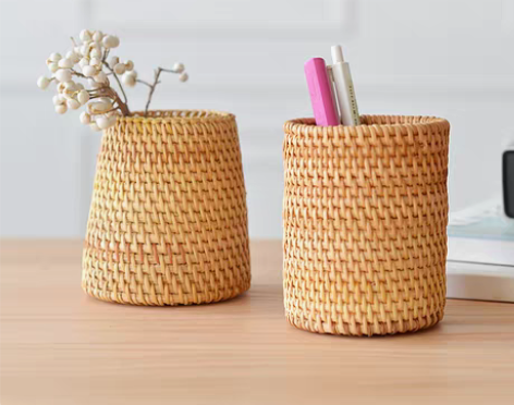 转卖自然而然 越南印尼秋藤编草编茶道配件储...