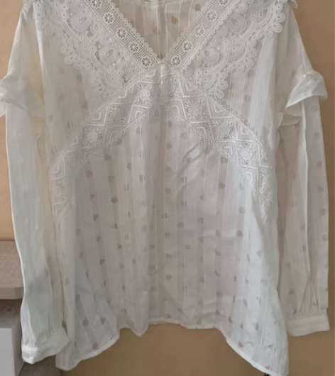 全新 品牌 朝花夕拾衬衣 尺码m  落肩 ...