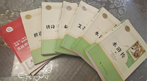 包邮闲置正版九年级上册必读书，水浒传，艾青...